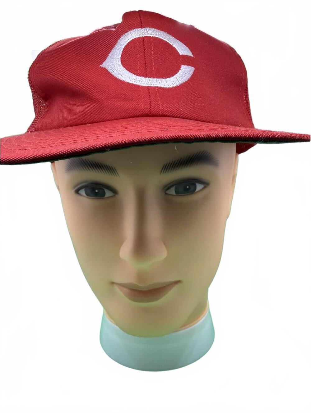 Vintage Cincinnati Reds MLB merchandise Trucker Hat baseball cap snapback